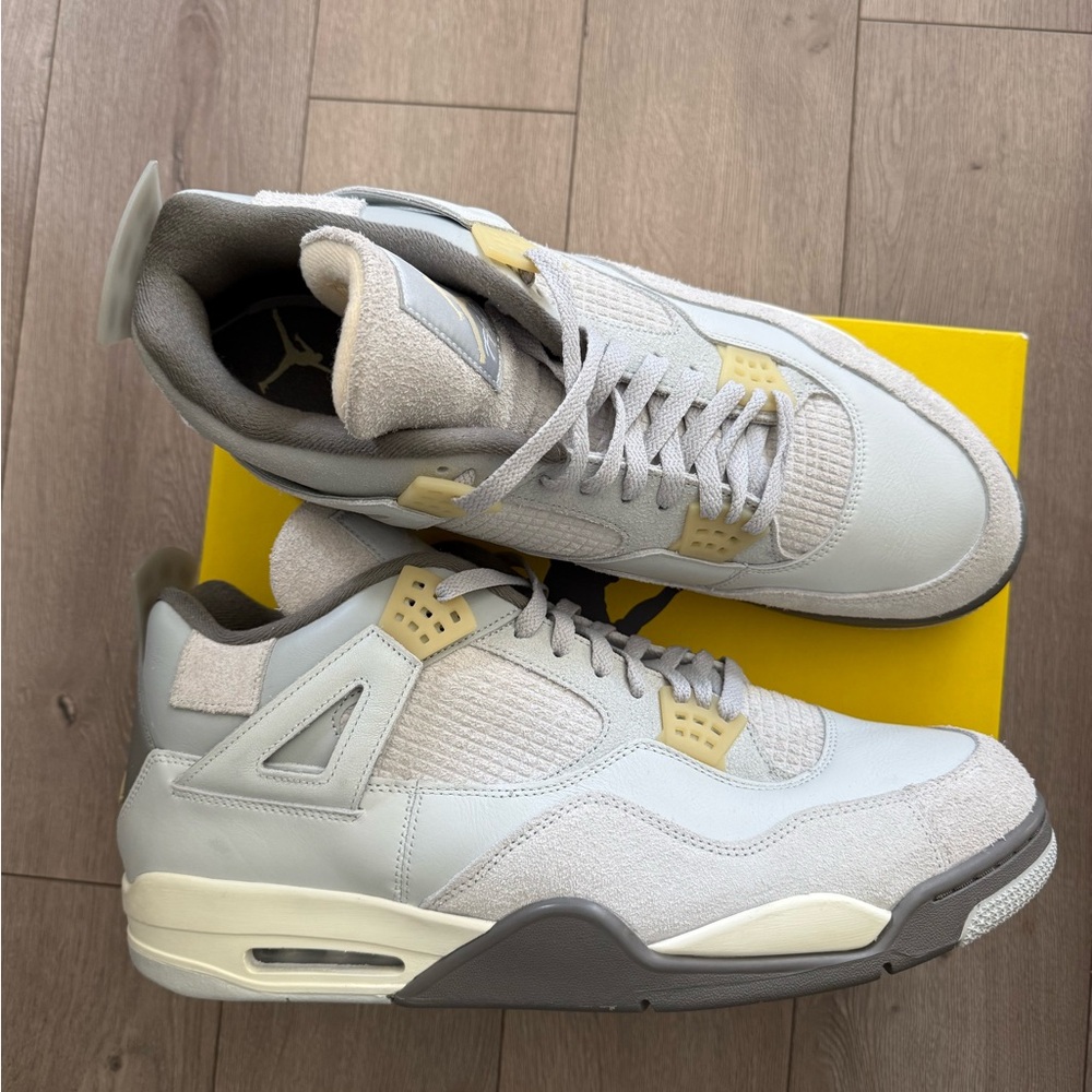Jordan FLIGHT Gray and Cream Sneakers